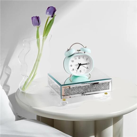 Gold Mirrored Display Tray Riser Decorative Pedestal Stand Bathroom Kitchen Deco - Picture 4 of 8